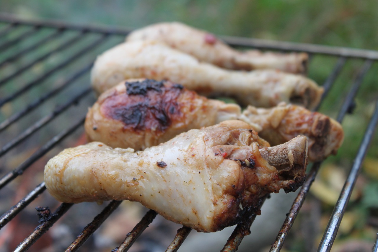 fire grilling steak free photo