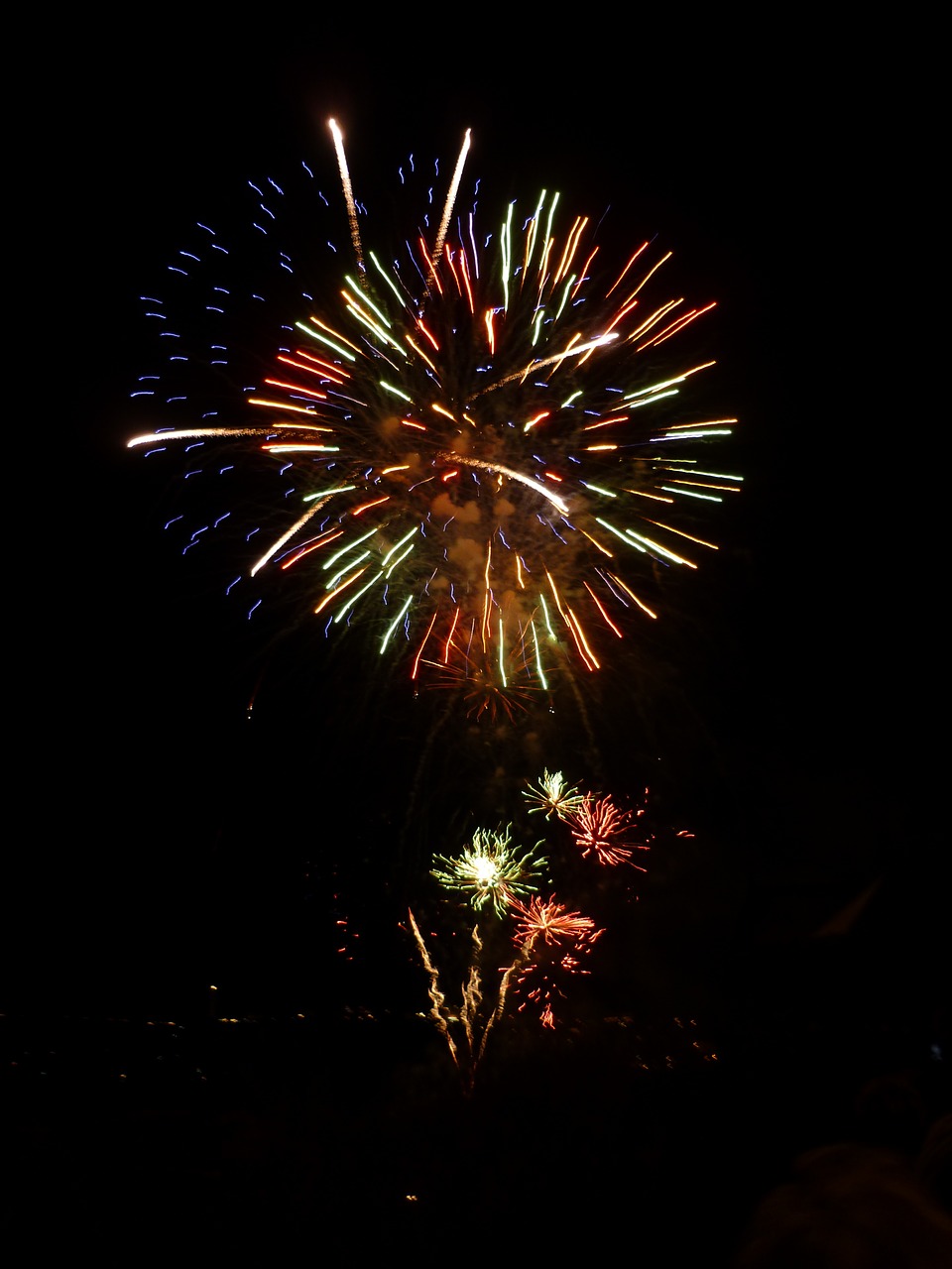 fire fireworks biarritz free photo