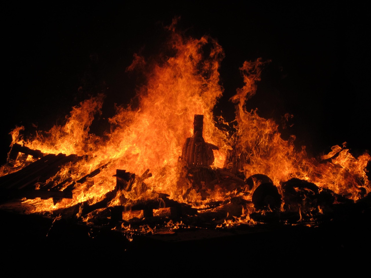 fire bonfire spain free photo