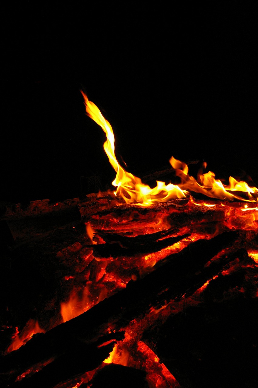 fire light burn free photo