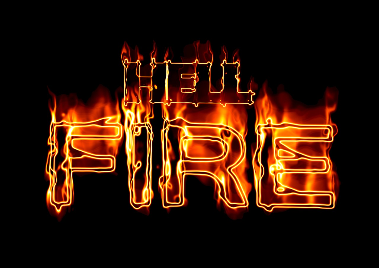 fire font hell free photo