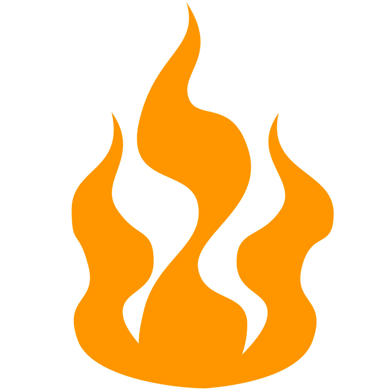 fire hot icon free photo
