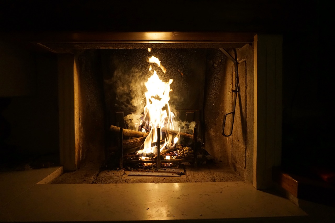 fire fireplace light free photo