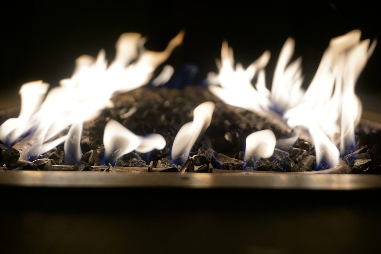 fire fireplace winter free photo
