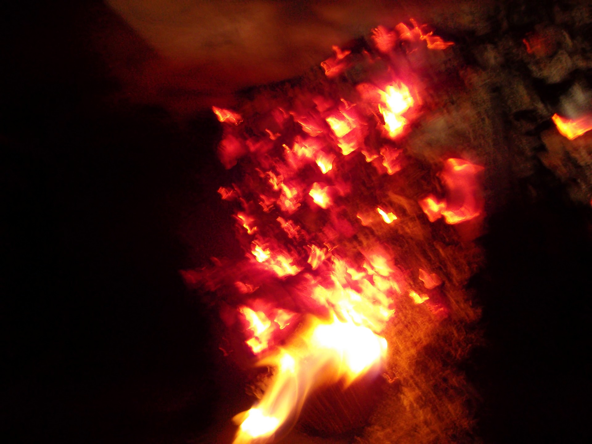 fire hot embers free photo
