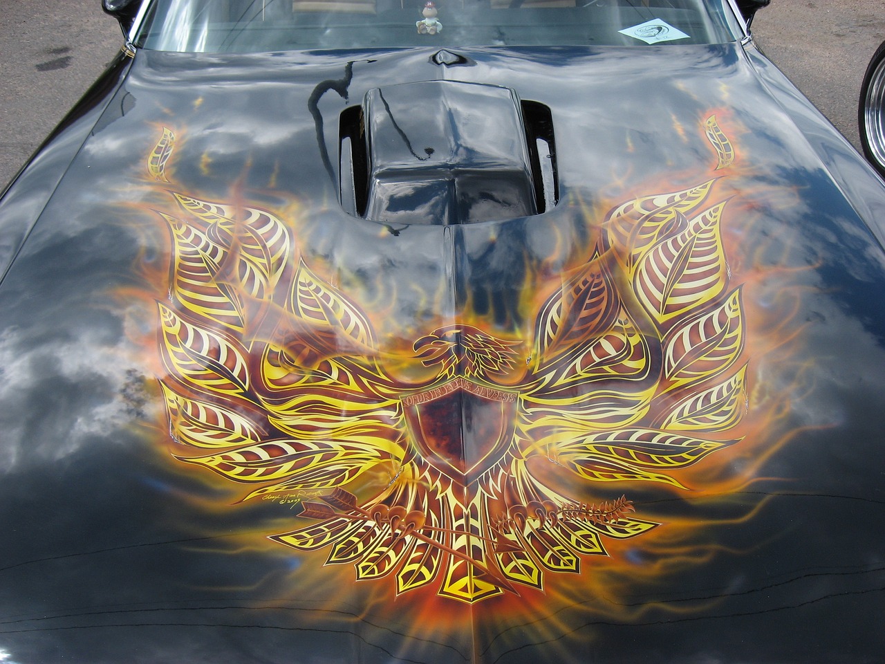 fire bird car free photo