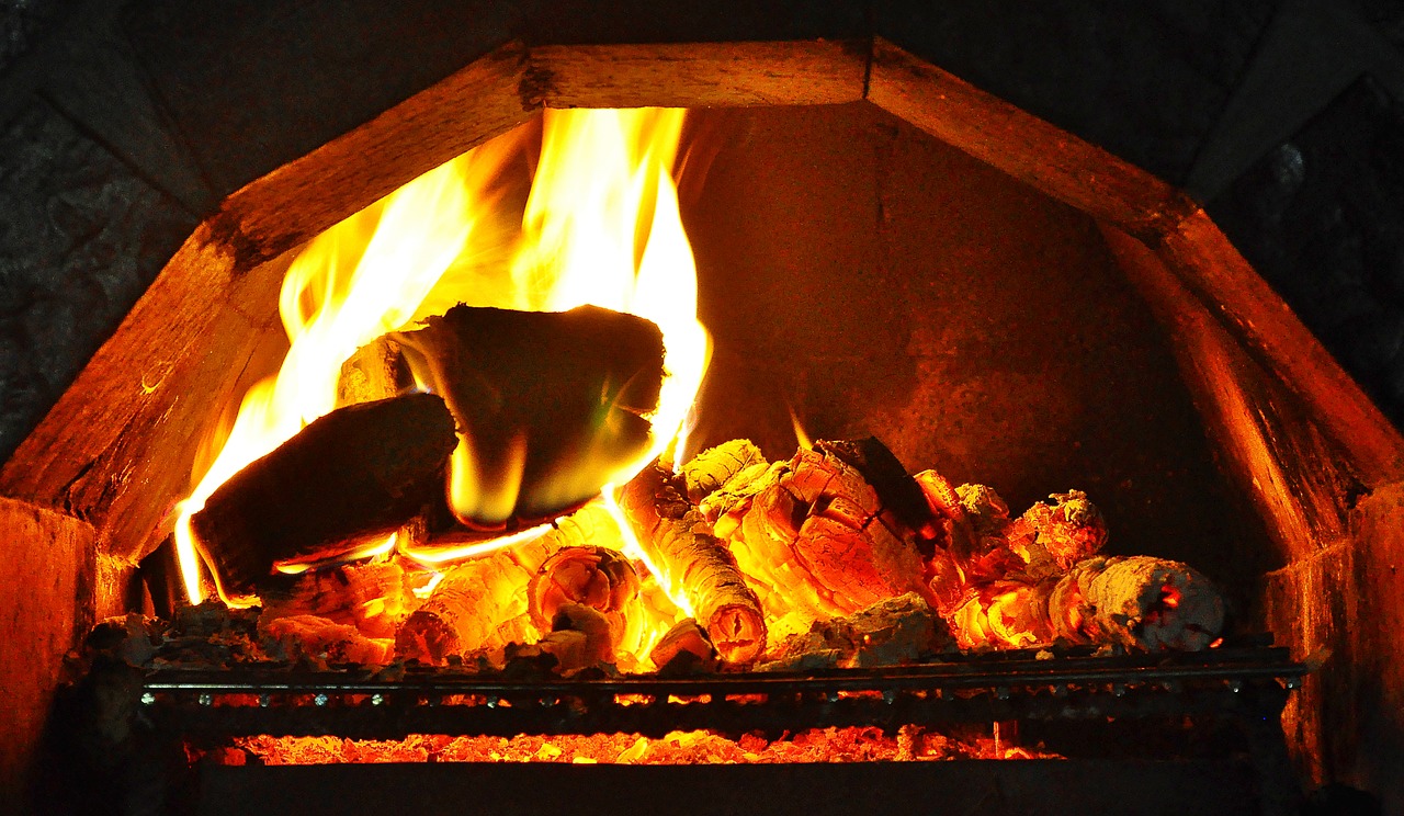 fire fireplace censer free photo