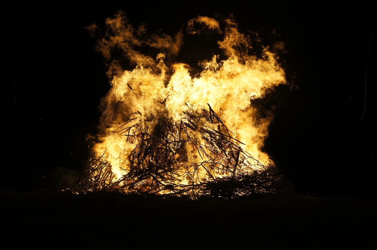 fire midsummer summer solstice free photo