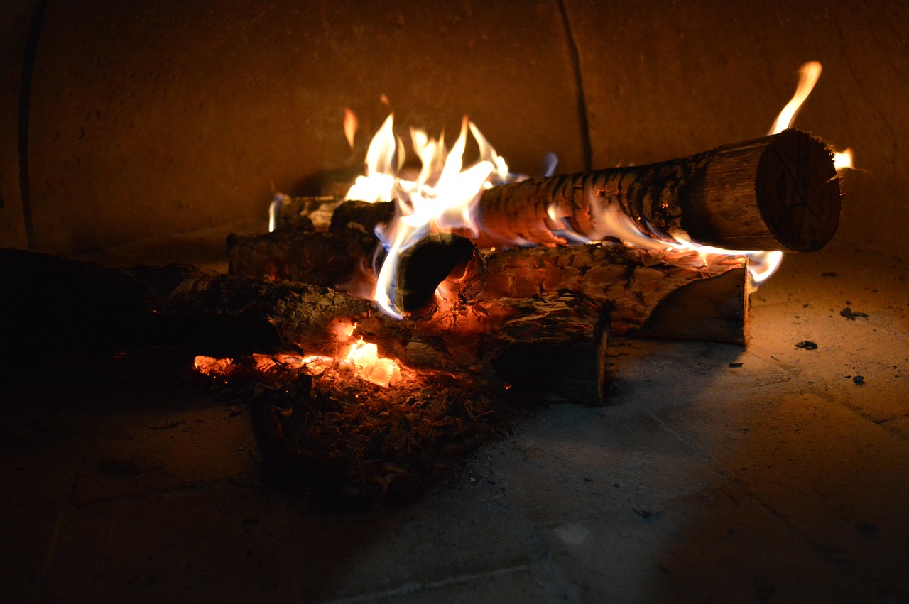 fire firewood wood stove free photo