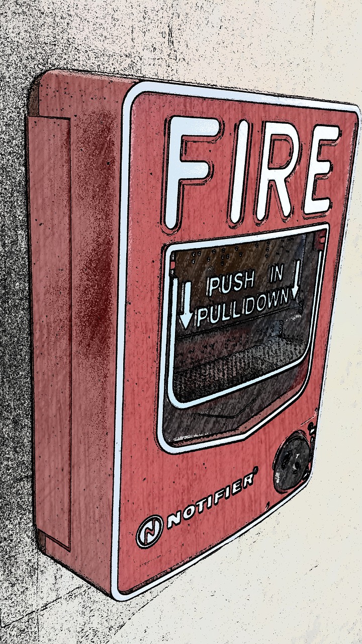 fire pull station emergency free photo