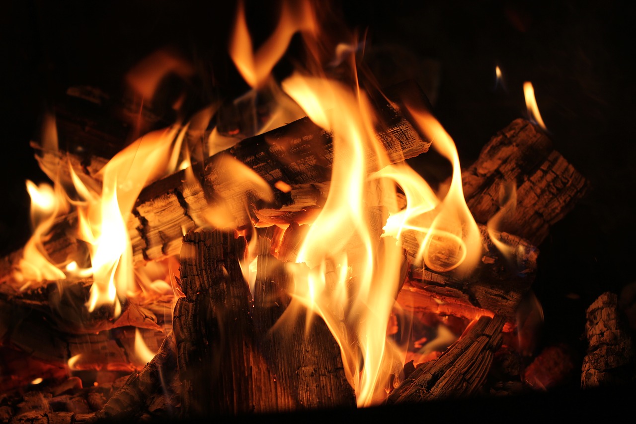 fire campfire burn free photo