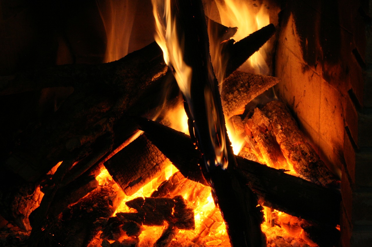 fire hot wood free photo