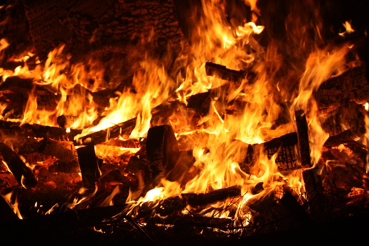 fire bonfire flames free photo