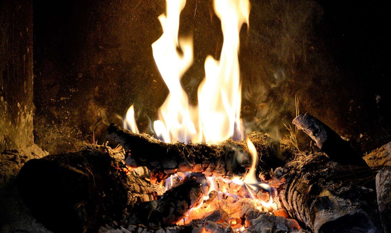 fire fireplace bonfire free photo