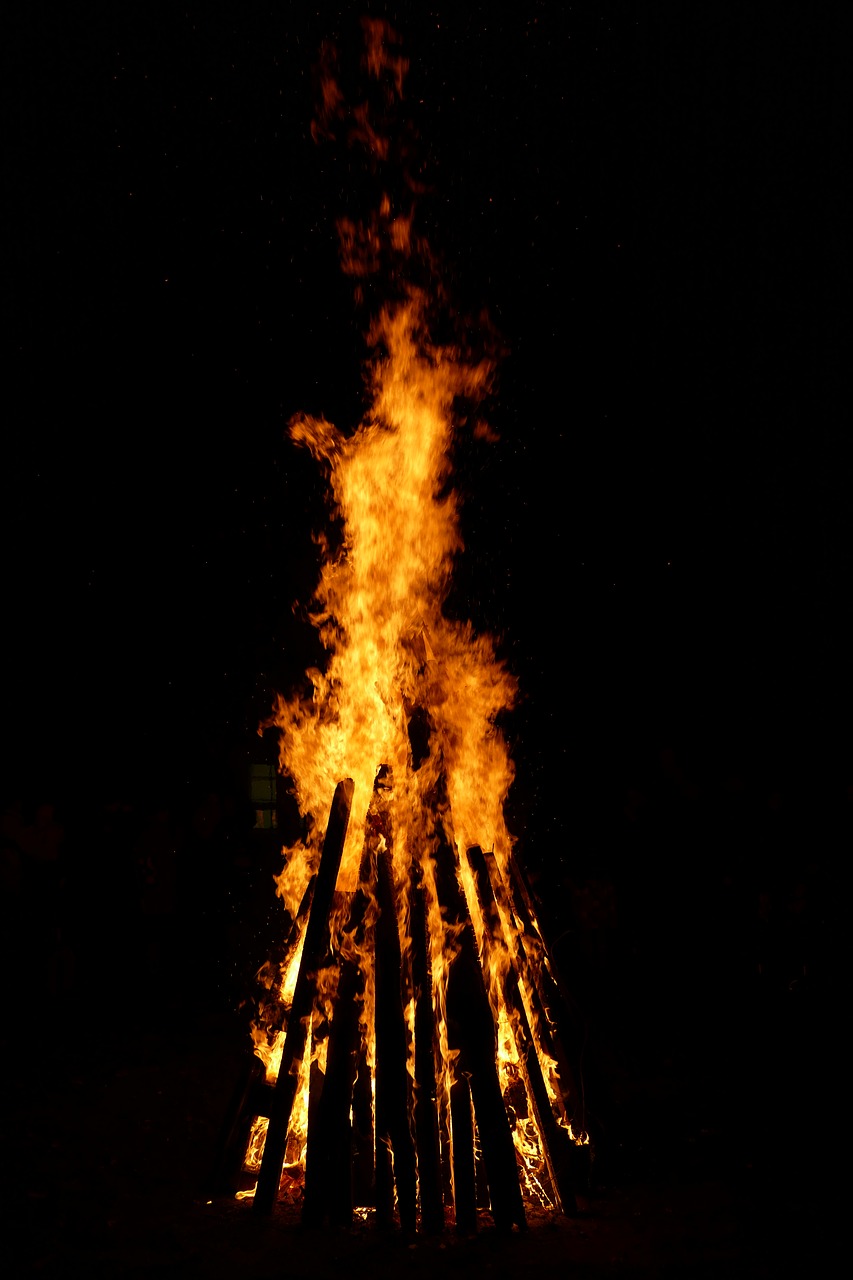 fire flame wood free photo