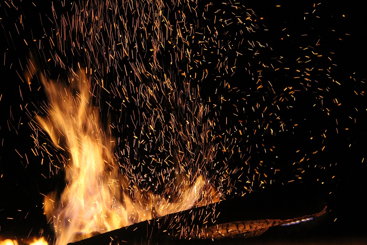 fire campfire flames free photo