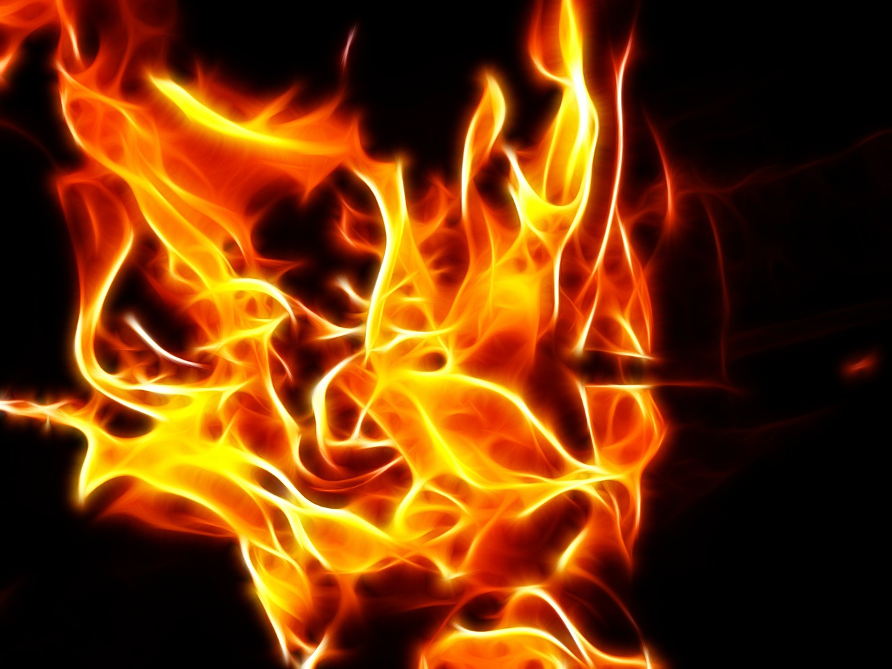 fire abstract heiss free photo