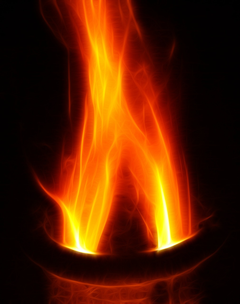 fire abstract heiss free photo