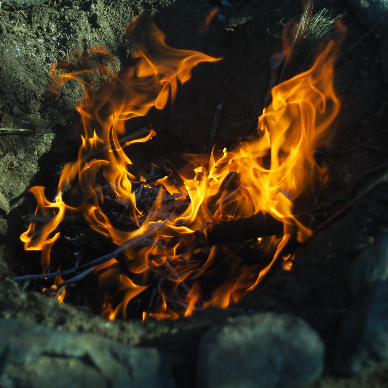 fire flames campfire free photo