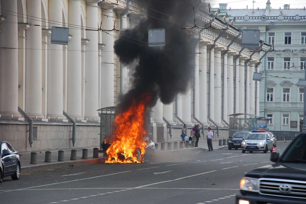 fire moscow police free photo