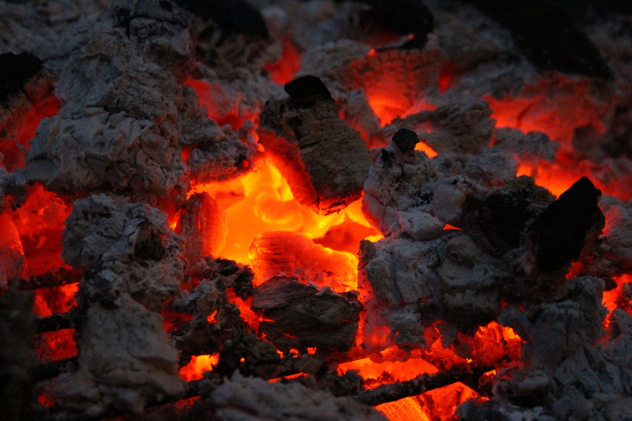 fire embers wood free photo