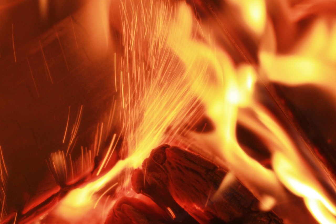 fire wood fire embers free photo