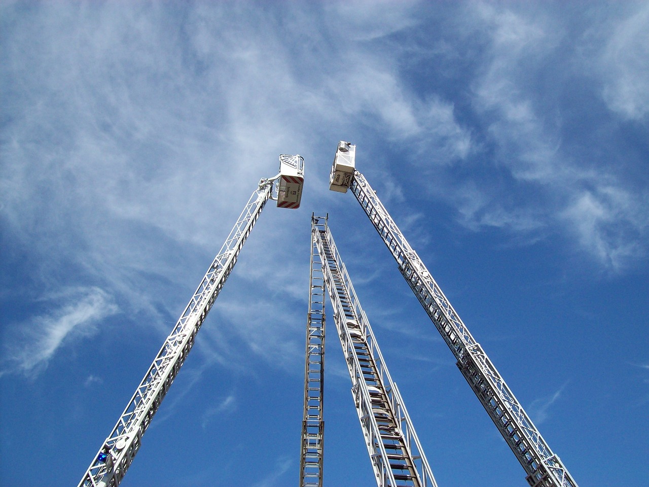 fire turntable ladders ladders free photo