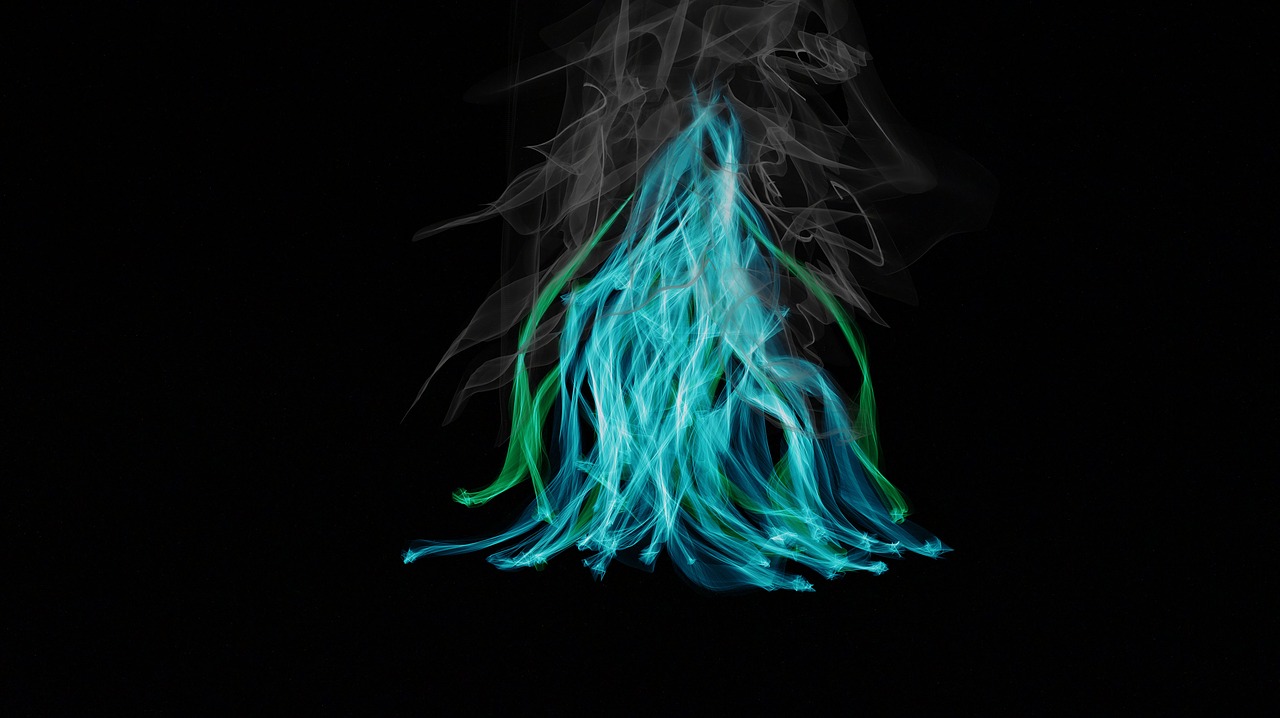 fire blue flame free photo