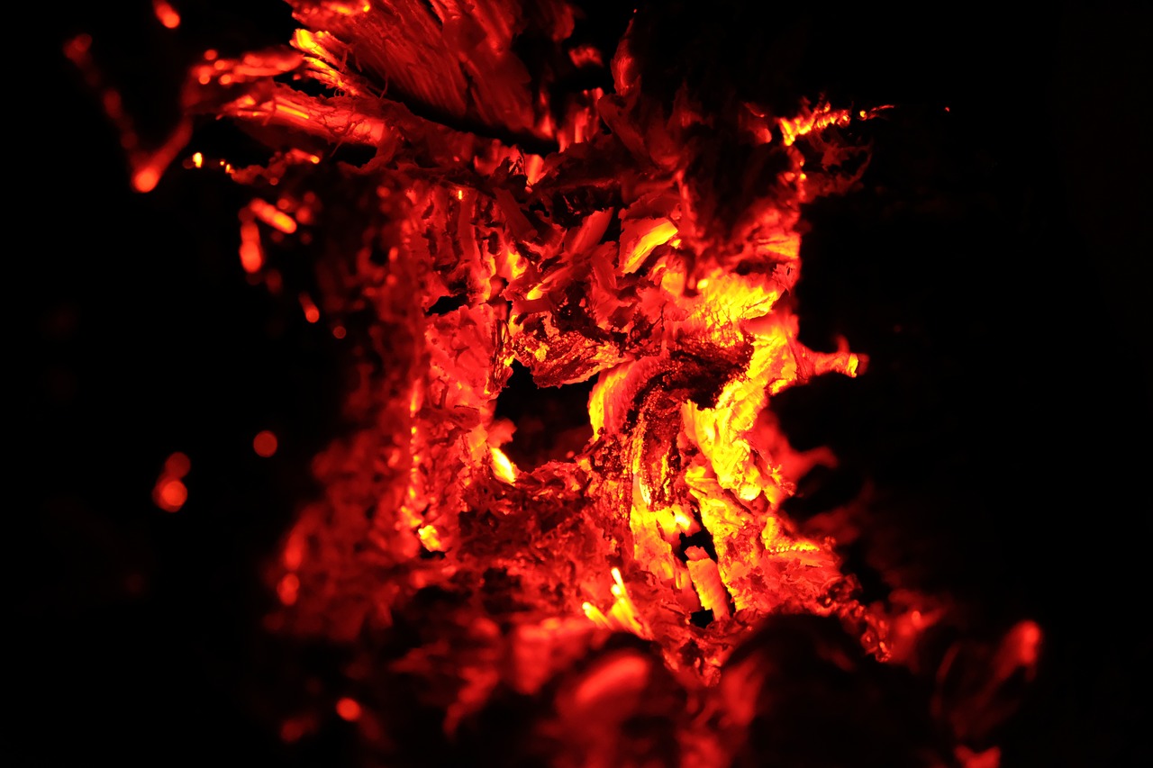 fire hell wood free photo