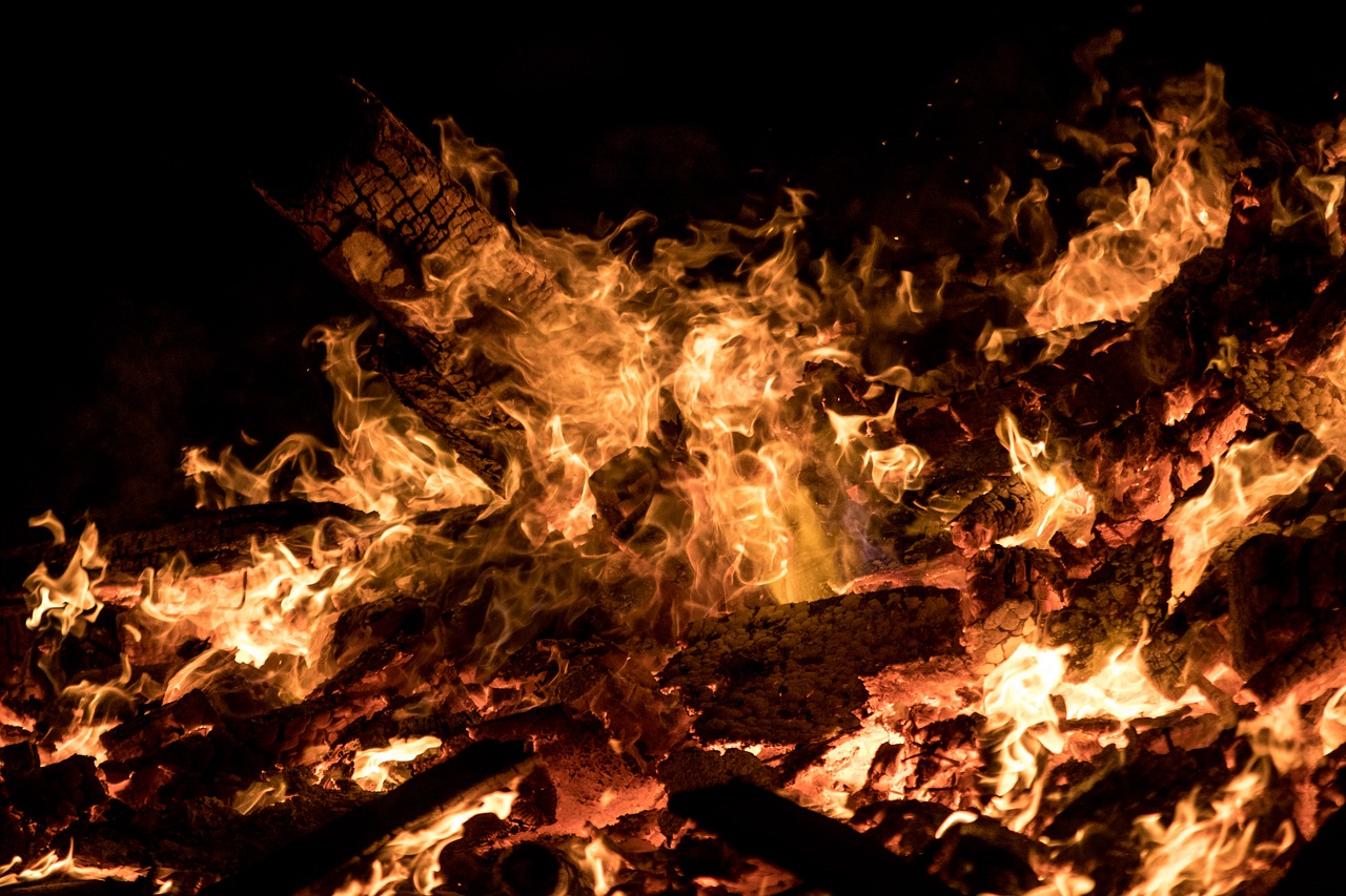 fire  flames  hot free photo