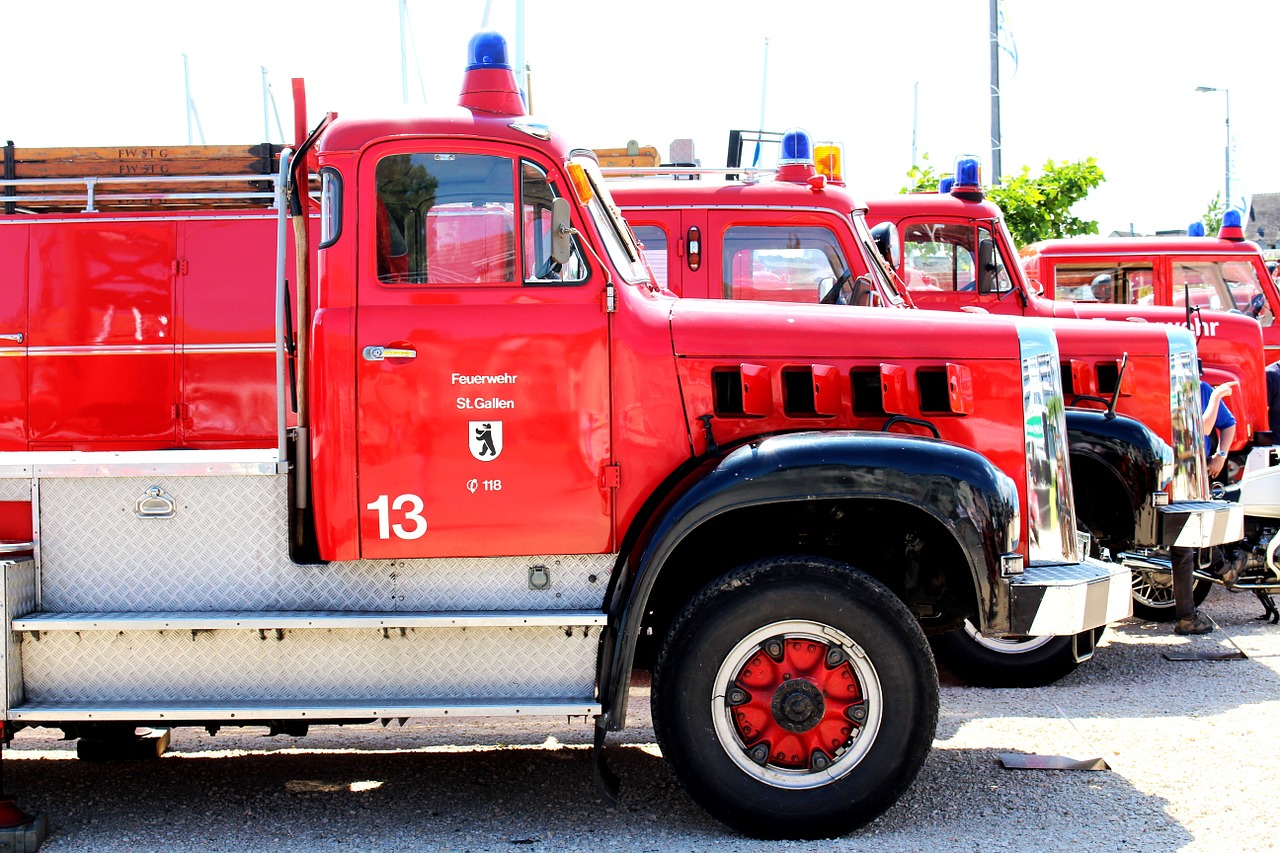 fire vehicles exhibition free photo