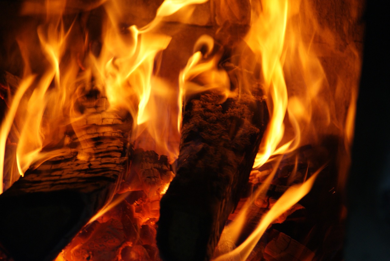 fire  flame  fireplace free photo