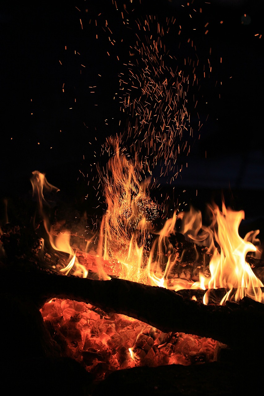 fire bonfire night free photo