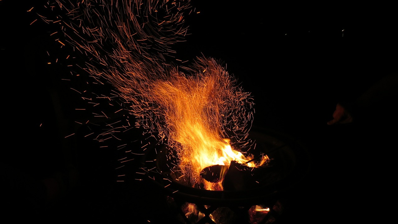 fire fireplace fire pit free photo