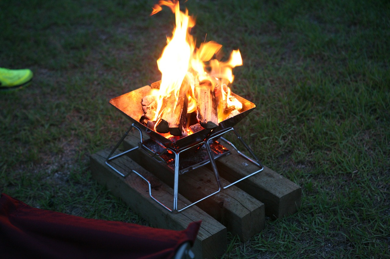 fire bonfire camping free photo