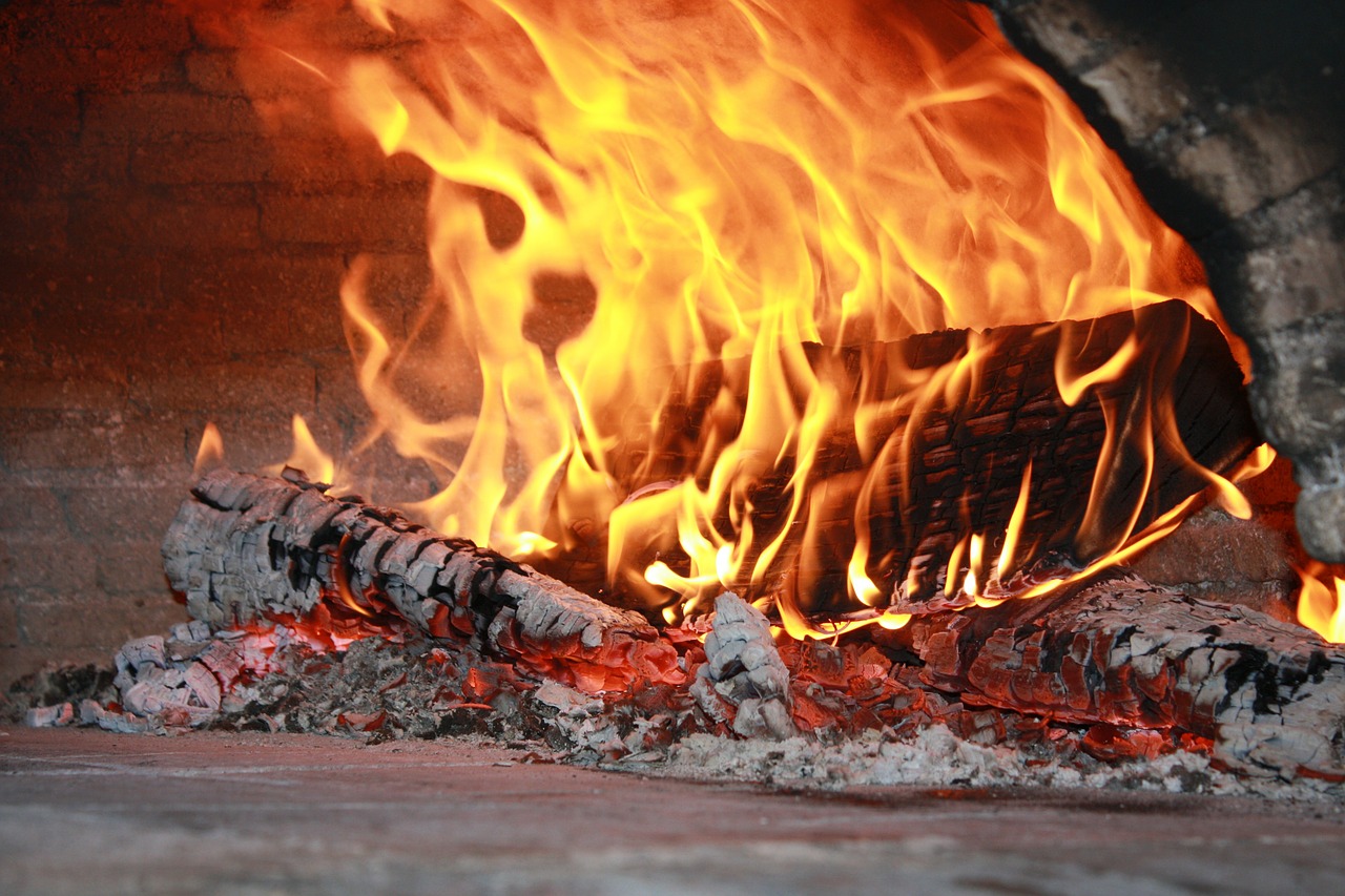 fire stone oven wood free photo