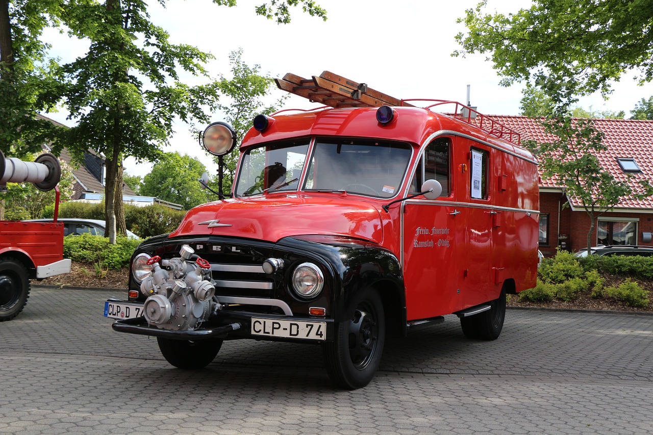 fire fire truck historically free photo
