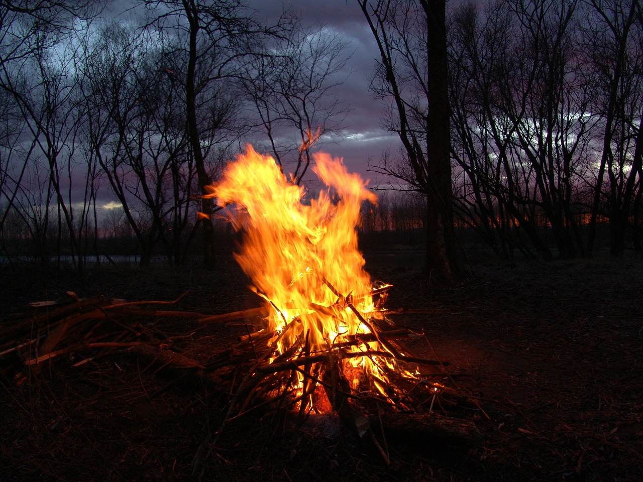 fire mood winter free photo