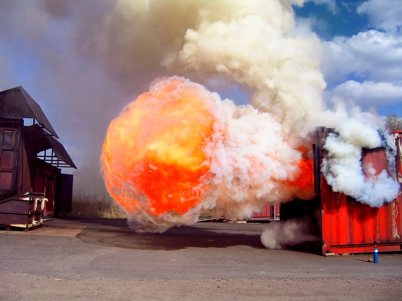 fire explosion training free photo