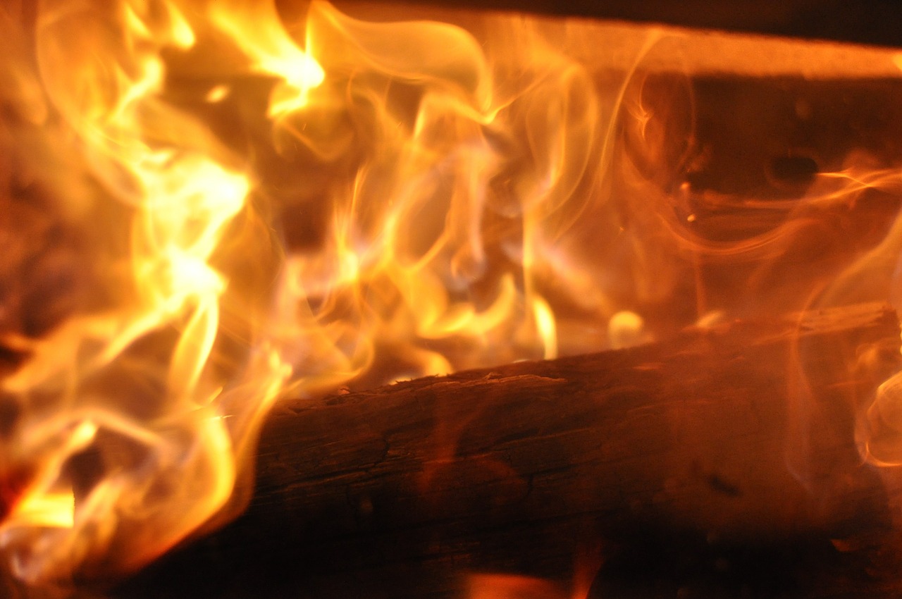 fire fireplace flame free photo