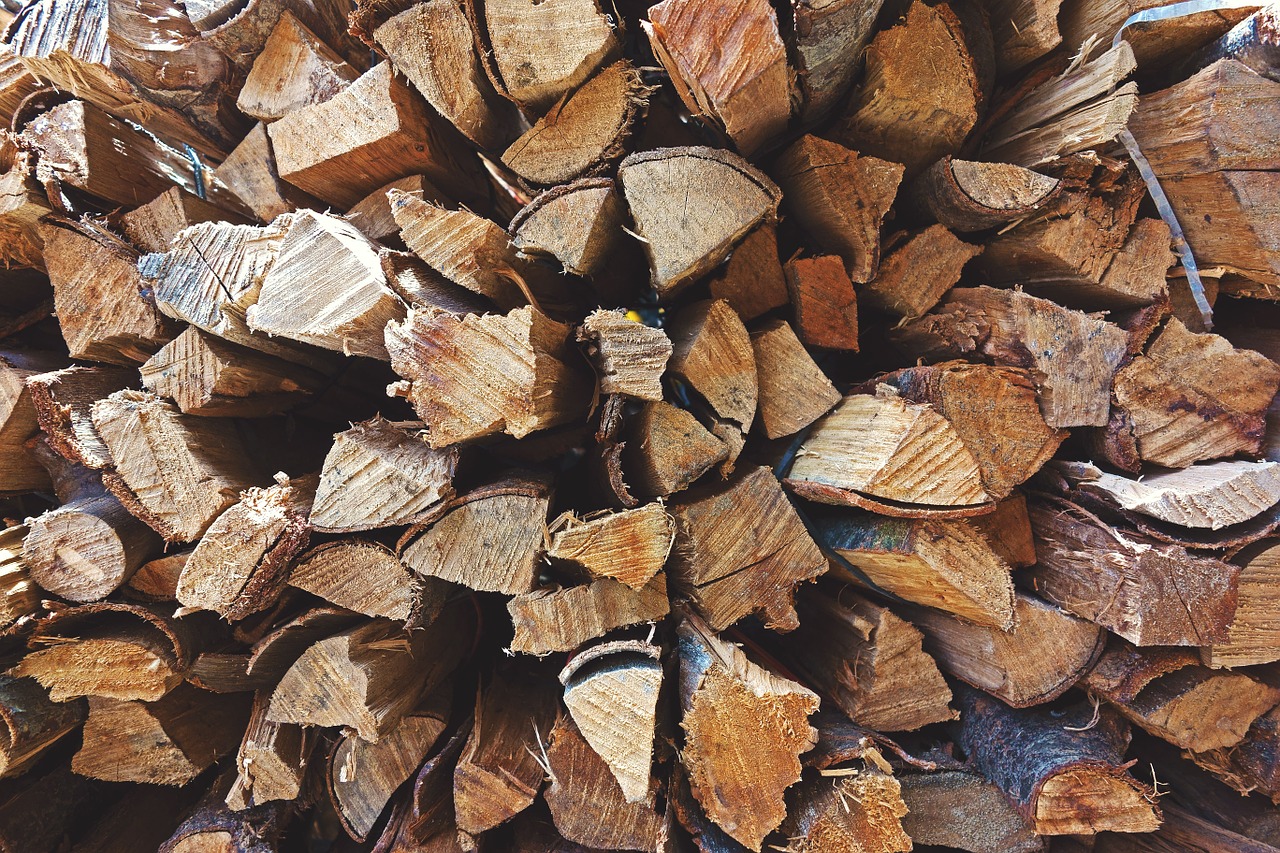 fire wood stack free photo