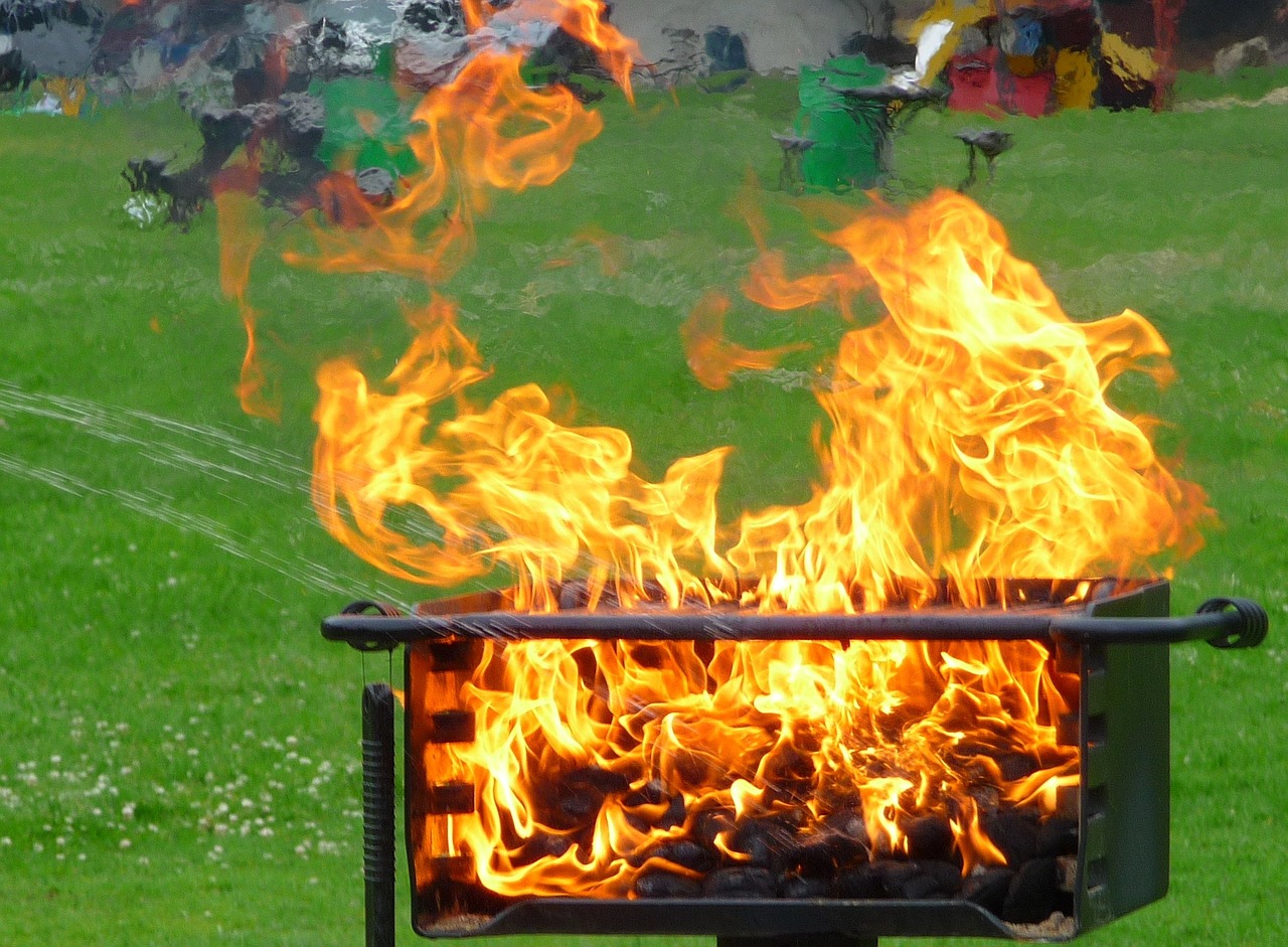 fire bbq grill free photo