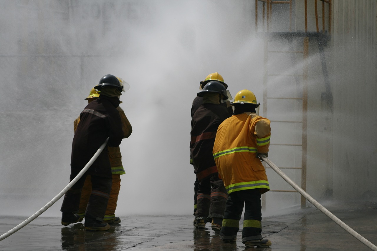 fire brigades hose free photo