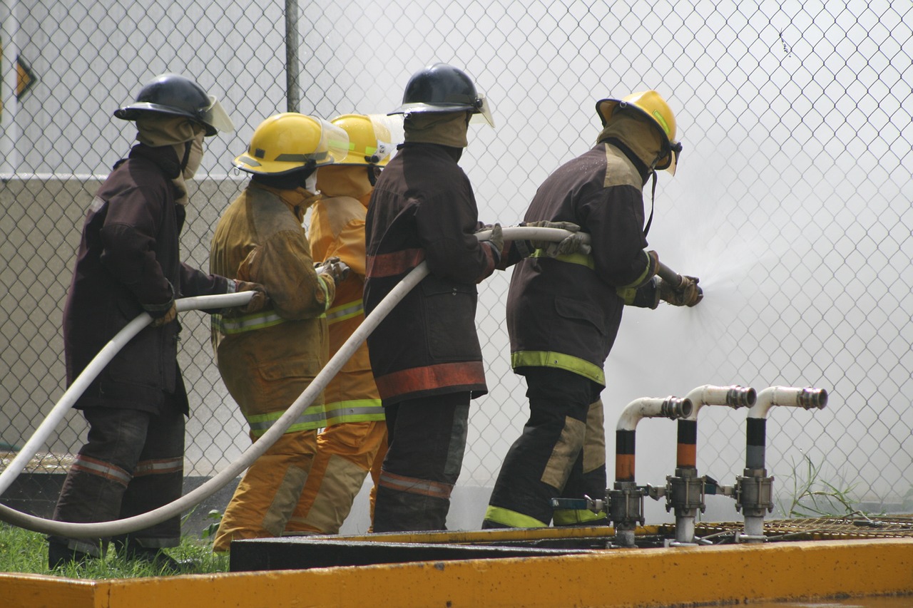 fire brigades hose free photo