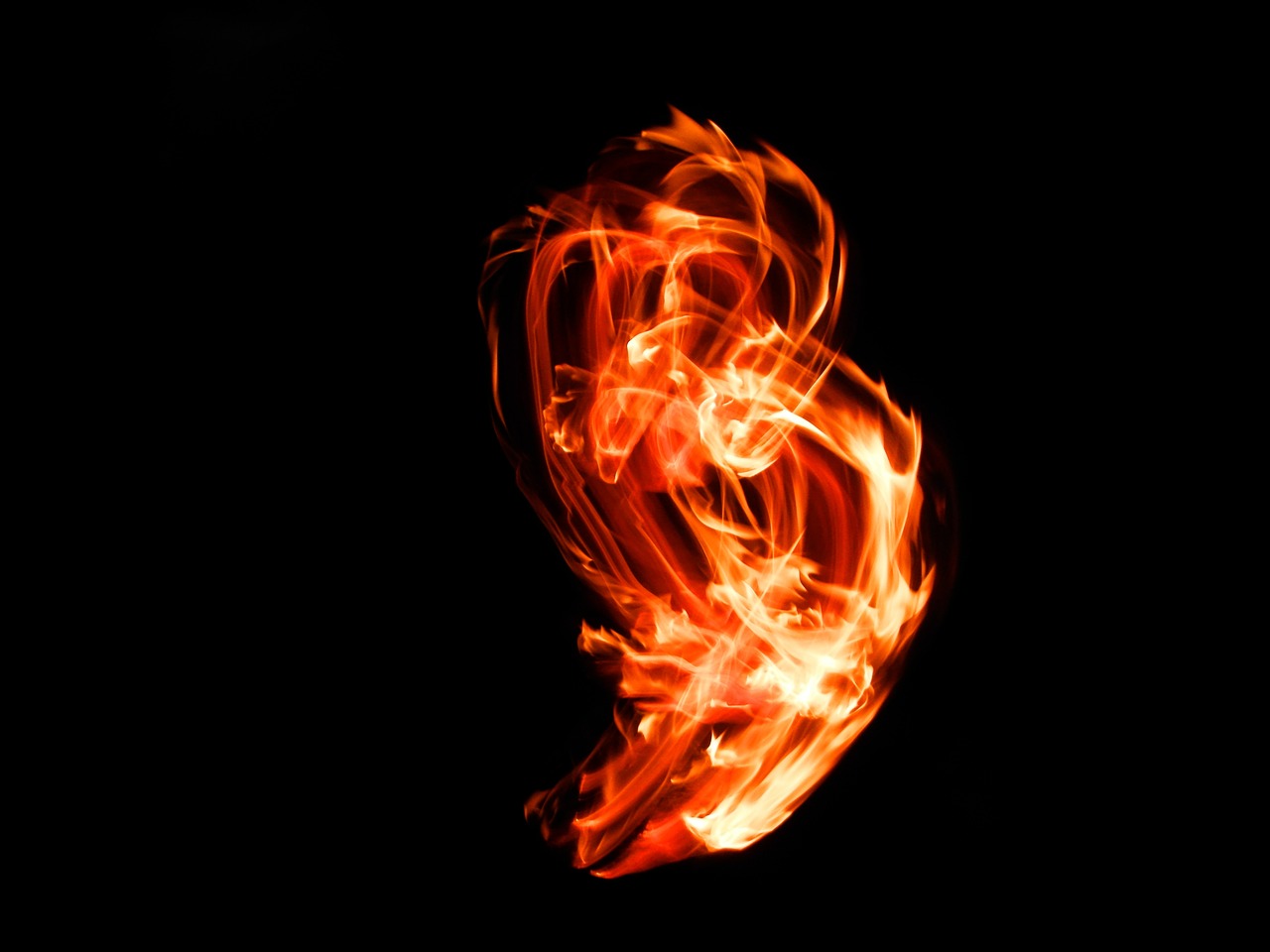 fire light at night free photo