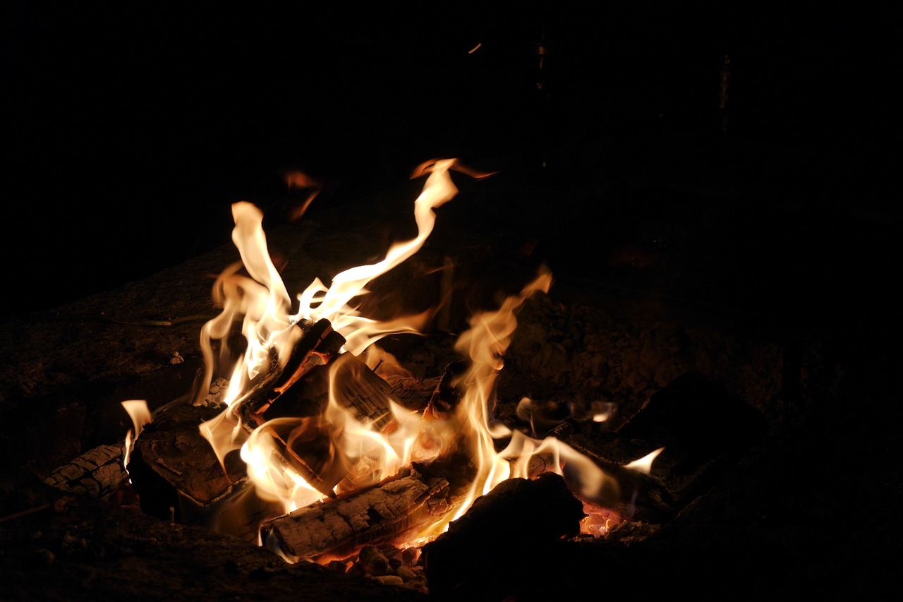 fire campfire adventure free photo
