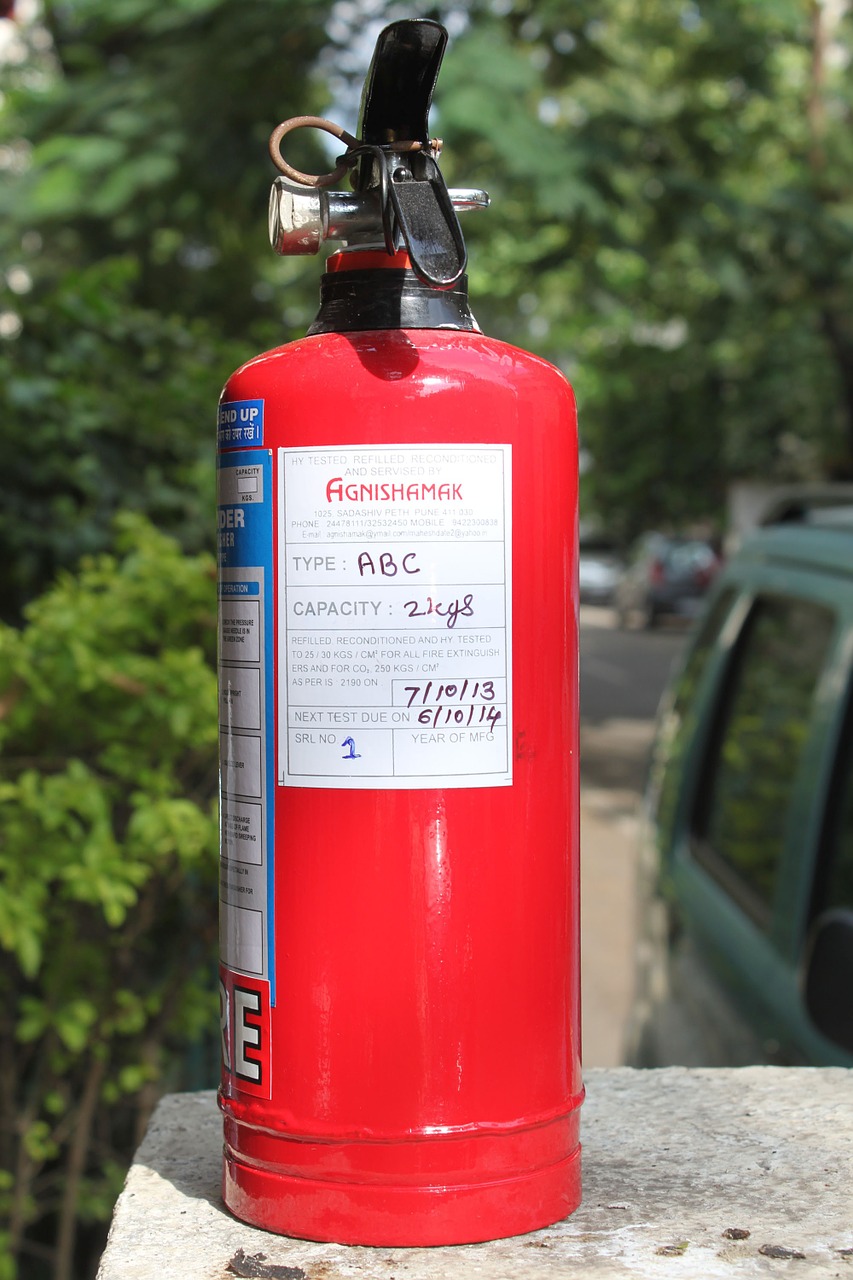 fire extinguisher safety device free photo