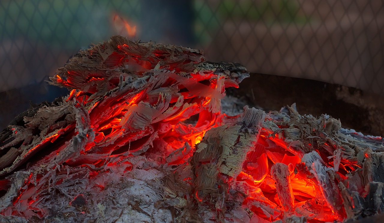 fire basket  embers  fire free photo