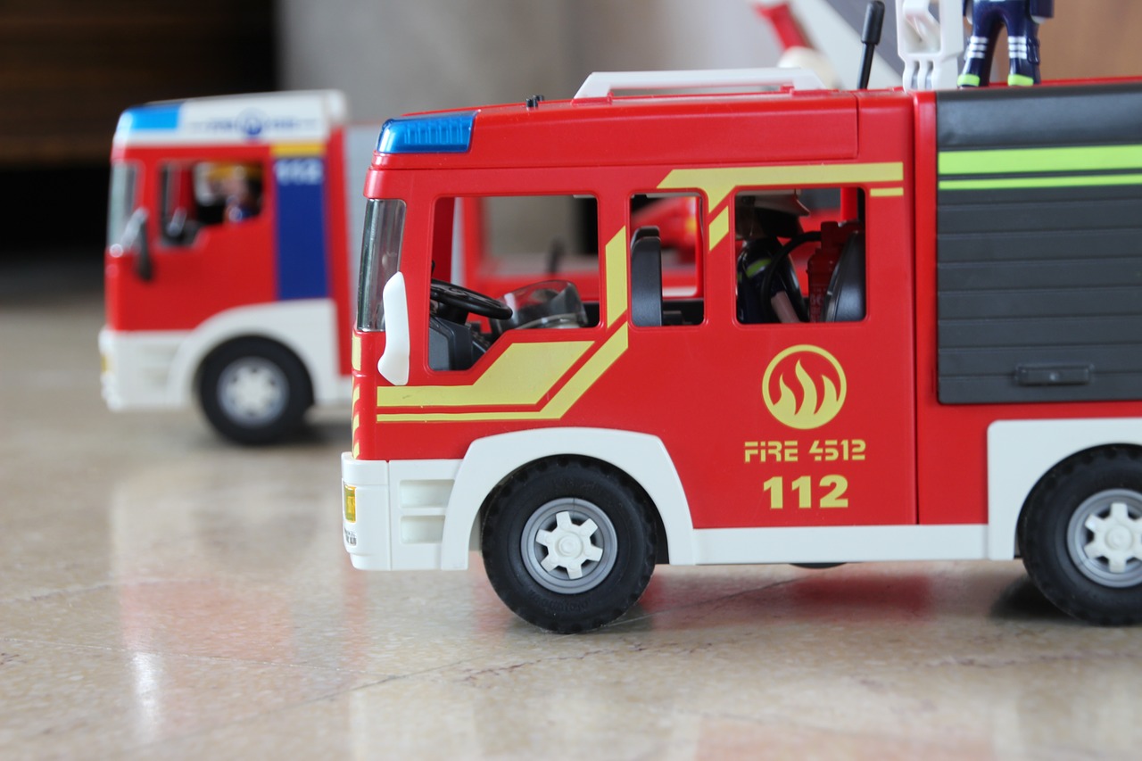 fire department toys playmobil free photo