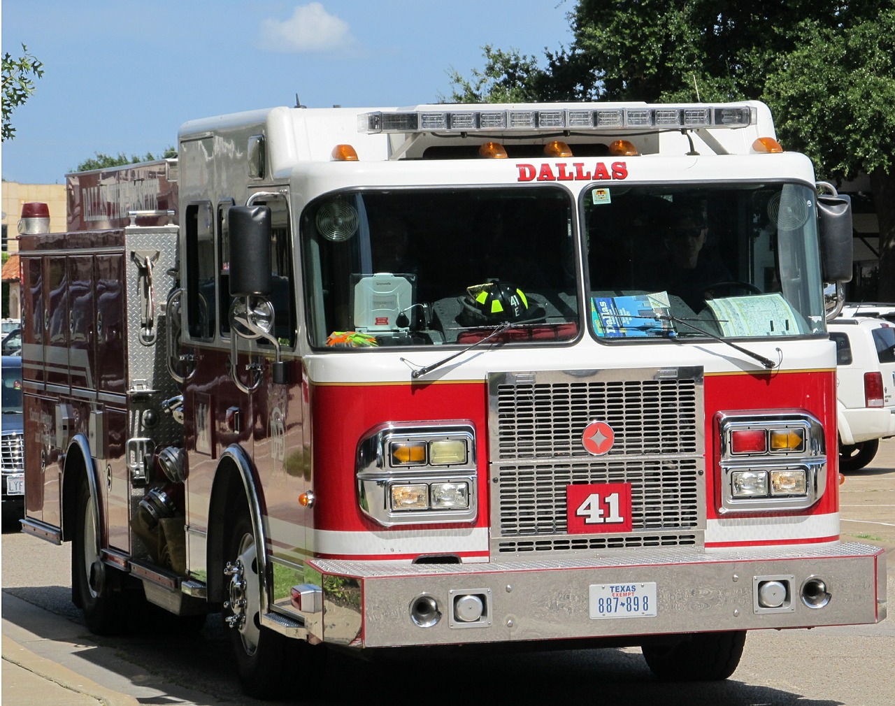 fire engine dallas texas free photo